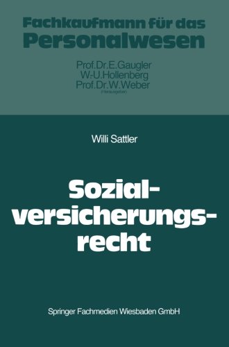 Das Recht der Sozialversicherung (Fachkaufmann fur das Personalwesen) (German Edition)