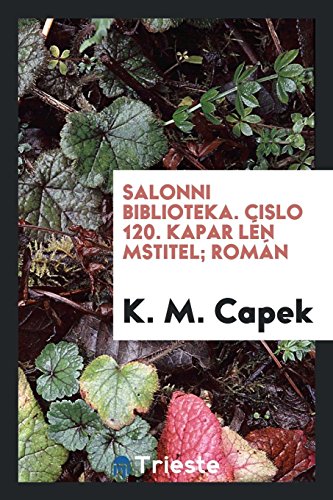 Salonni biblioteka. Cislo 120. Kapar Lén mstitel; román