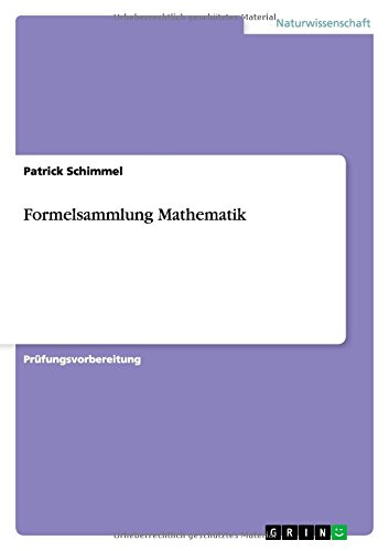 Formelsammlung Mathematik