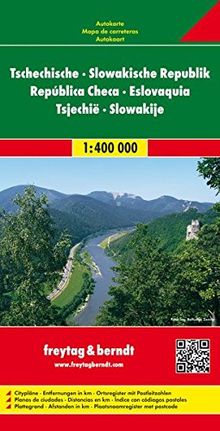 Freytag Berndt Autokarten, Tschechische - Slowakische Republik - Maßstab 1:400.000 (freytag & berndt Auto + Freizeitkarten)