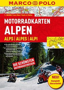 MARCO POLO Motorrad-Karten Alpen 1:300 000