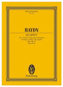 Streichquartett D-Dur, "Lerchen": Tost-Quartette II Nr. 1. op. 64/5. Hob. III: 63. Streichquartett. Studienpartitur. (Eulenburg Studienpartituren)