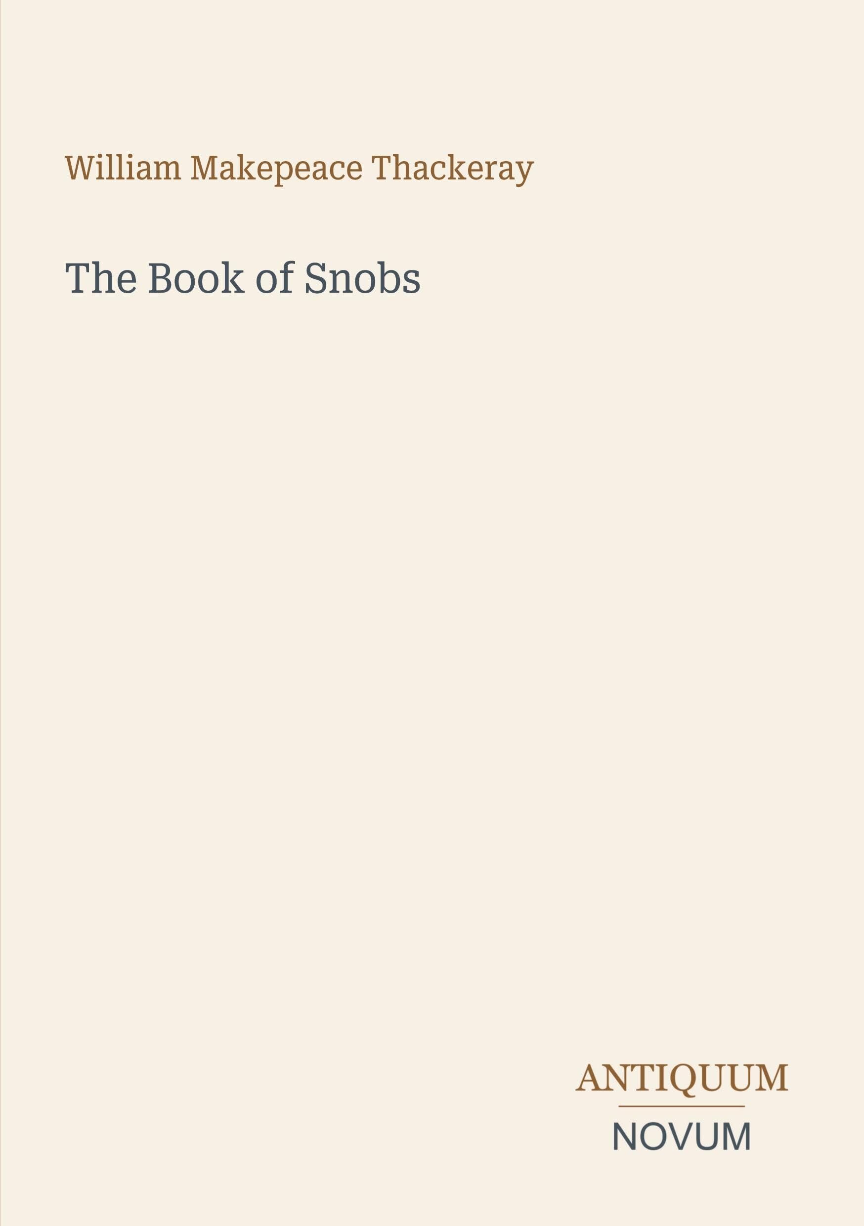 The Book of Snobs