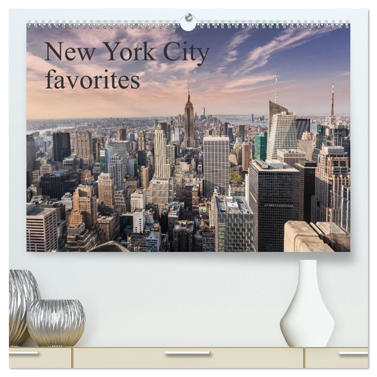New York City favorites / UK-Version (High Quality Premium Wall Calendar 2027 DIN A2 landscape),CALVENDO 12 Month Wall Calendar