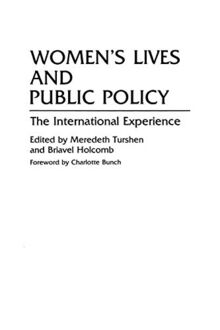 Women's Lives and Public Policy: The International Experience (Contributions in Women's Studies, Band 132)