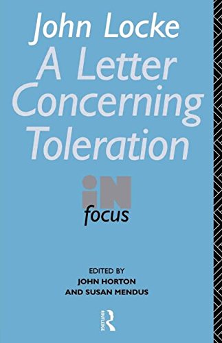 John Locke's Letter on Toleration in Focus (Routledge Philosophers in Focus Series)