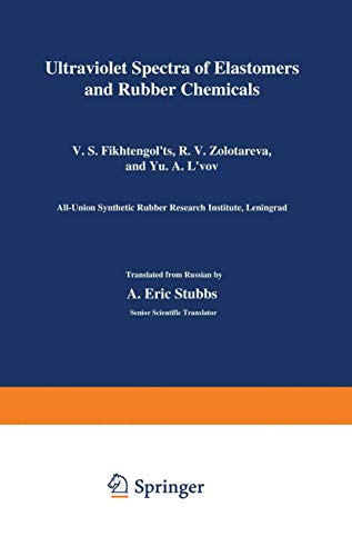 Ultraviolet Spectra of Elastomers and Rubber Chemicals