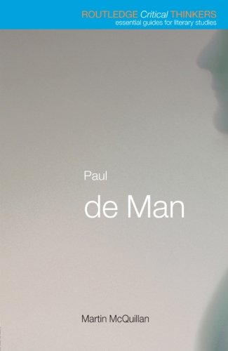 Paul de Man (Routledge Critical Thinkers)