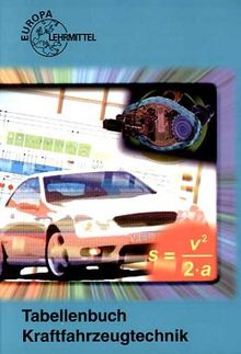 Tabellenbuch Kraftfahrzeugtechnik - Tabelle, Formeln, Übersichten, Normen mit Formelsammlung