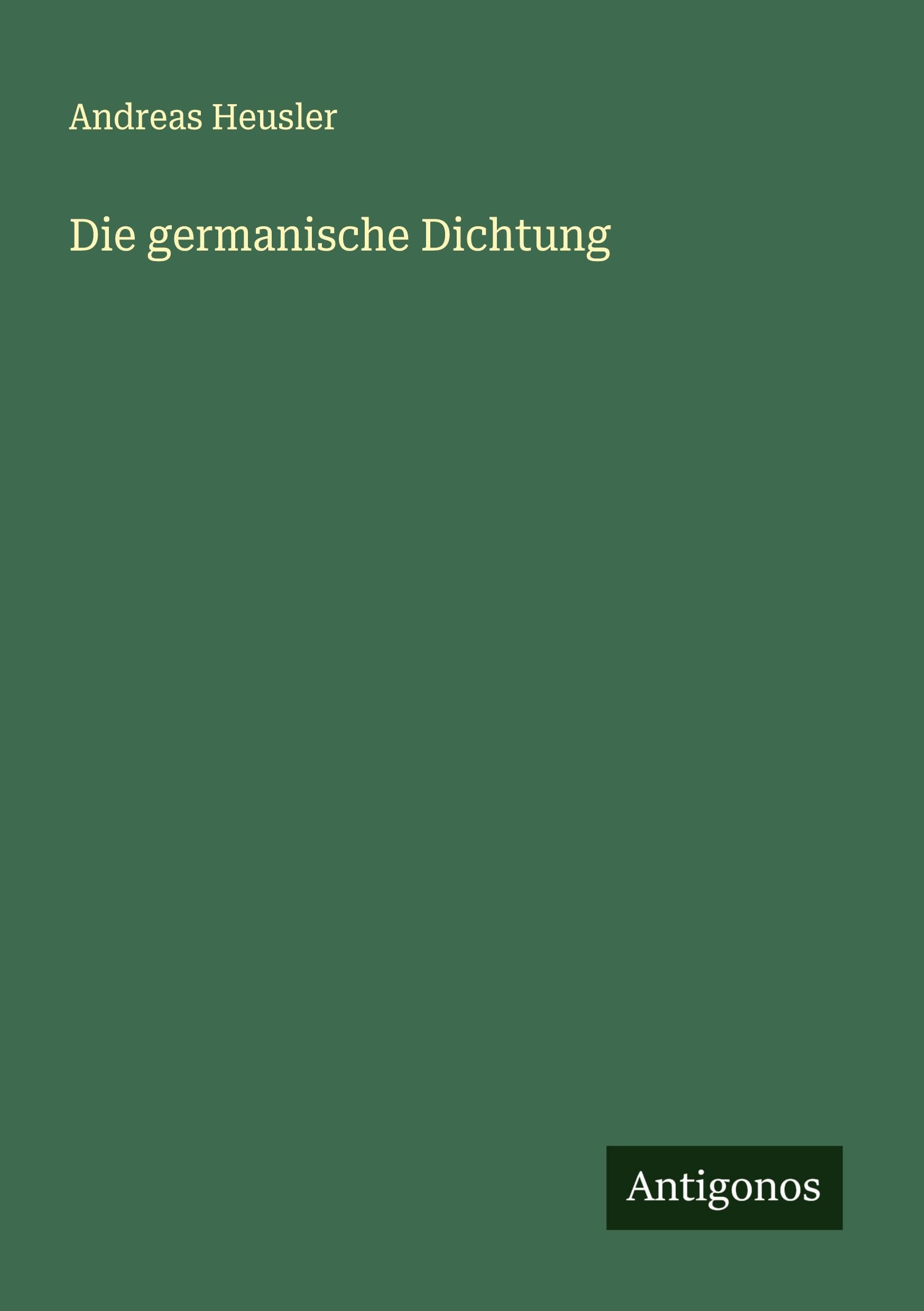 Die germanische Dichtung