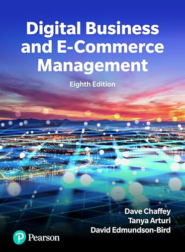 Dave Chaffey Digital Business And E-commerce Management (Business And Economics)