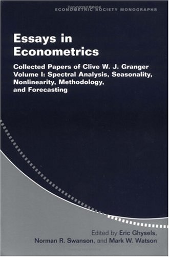 Essays in Econometrics 2 Volume Paperback Set: Essays in Econometrics: Collected Papers of Clive W. J. Granger: Volume 1 (Econometric Society Monographs)