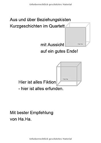 Kurzgeschichten im Quartett: Oktober/November 2018 bis August 2019
