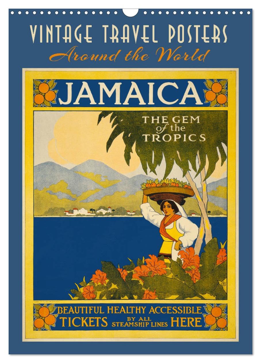 Vintage Travel Posters around the World (Wall Calendar 2026 DIN A3 portrait), CALVENDO 12 Month Wall Calendar: Iconic artwork posters from 1920-1950 (CALVENDO Places)