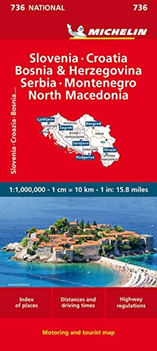 Die Buchhandlung in Oelde hat das Buch Michelin Slowenien Montenegro Bosnien Kroatien Serbien: Straßen- und Tourismuskarte 1: 1 000 000 (MICHELIN Nationalkarten)