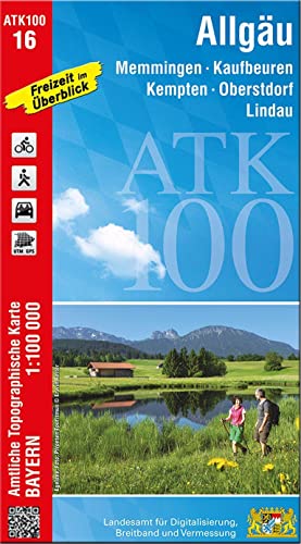 ATK100-16 Allgäu (Amtliche Topographische Karte 1:100000): Memmingen