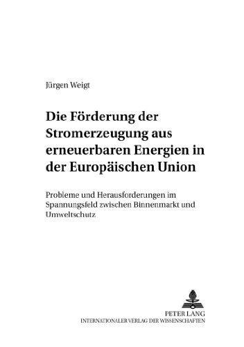 Die Förderung der Stromerzeugung aus erneuerbaren Energien in der Europäischen Union: Probleme und Herausforderungen im Spannungsfeld zwischen ... Forschung und Praxis)