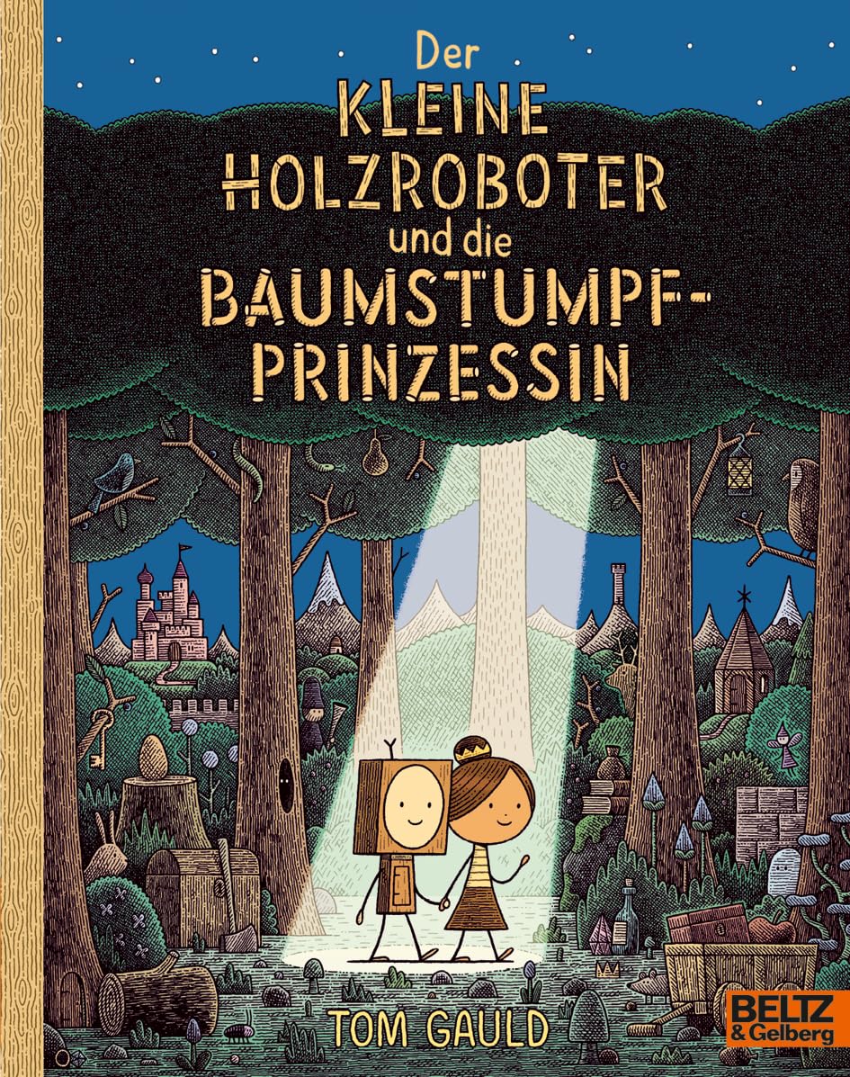 Der kleine Holzroboter und die Baumstumpfprinzessin: Vierfarbiges Bilderbuch (MINIMAX)