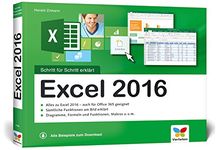 Excel 2016: Schritt für Schritt erklärt. Alles auf einen Blick - so nutzen Sie Excel 2016 optimal. Mit allen Beispielen zum Download. Komplett in Farbe. Für Einsteiger und Umsteiger.