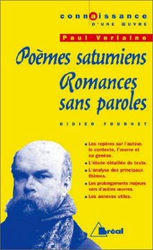 Poèmes saturniens, Romances sans paroles, Paul Verlaine