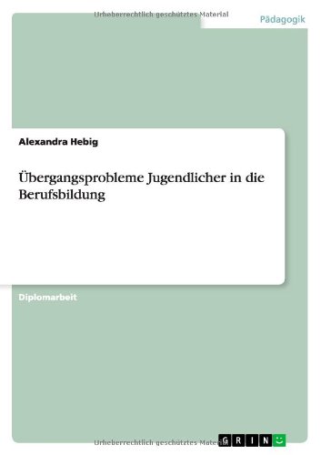 Übergangsprobleme Jugendlicher in die Berufsbildung
