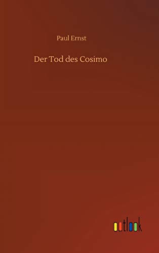 Der Tod des Cosimo - Neuware