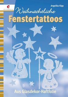 Weihnachtliche Fenstertattoos: Aus Glasdekor-Haftfolie