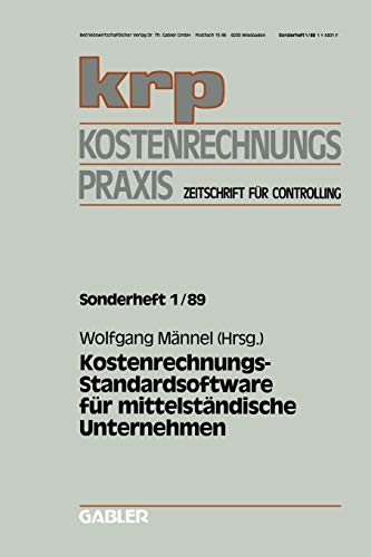 Kostenrechnungs-Standardsoftware für mittelständische Unternehmen (krp-Sonderhefte)