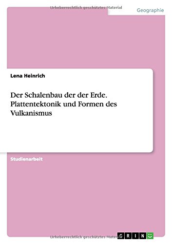 Der Schalenbau der der Erde. Plattentektonik und Formen des Vulkanismus
