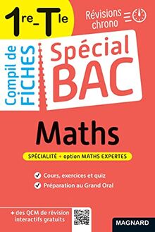 Compil de fiches maths 1re, terminale : révisions chrono : spécialité + option maths expertes