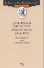 Quellen zur deutschen Innenpolitik 1933-1939