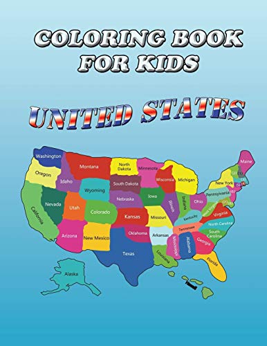 Coloring Book for Kids: United States: United States: Kids Coloring Book