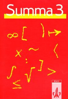 Summa 3. Mathematik (Analysis) für die Sekundarstufe II, insbesondere für Fachoberschulen und berufliche Gymnasien