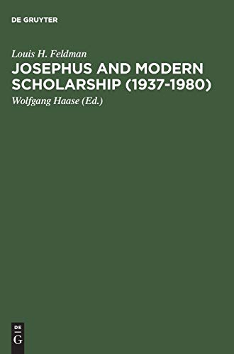 Josephus and Modern Scholarship (1937–1980)