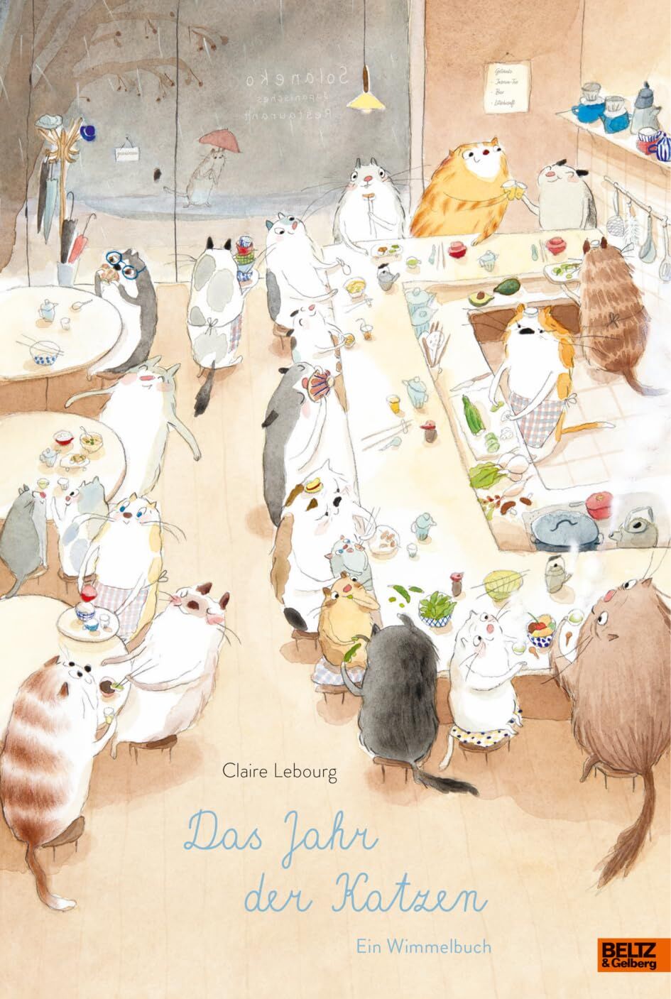 Lebourg, Claire: Das Jahr der Katzen. Ein Wimmelbuch
