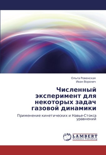 Численный эксперимент для некоторых задач газовой динамики: Применение кинетических и Навье-Стокса уравнений: Primenenie kineticheskih i Naw'e-Stoxa urawnenij