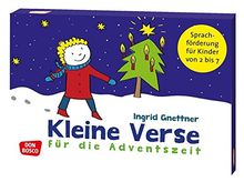 Kleine Verse für die Adventszeit: Sprachförderung für Kinder von 2 bis 7 (Don Bosco Reimkarten zur Sprachförderung)