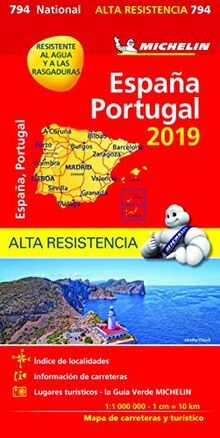 MAP 0794 SPAIN & PORTUGAL HI RES 2019 (Mapas National Michelin)