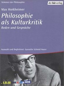 Philosophie als Kulturkritik, Reden und Gespräche, 4 Cassetten