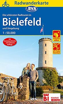 Radwanderkarte BVA Radwandern in Bielefeld und Umgebung 1:50.000, reiß- und wetterfest, GPS-Tracks Download (Radwanderkarte 1:50.000)