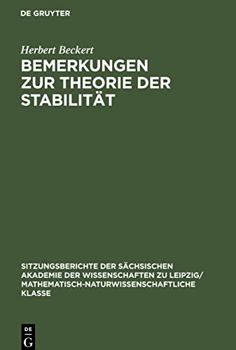 Bemerkungen zur Theorie der Stabilität