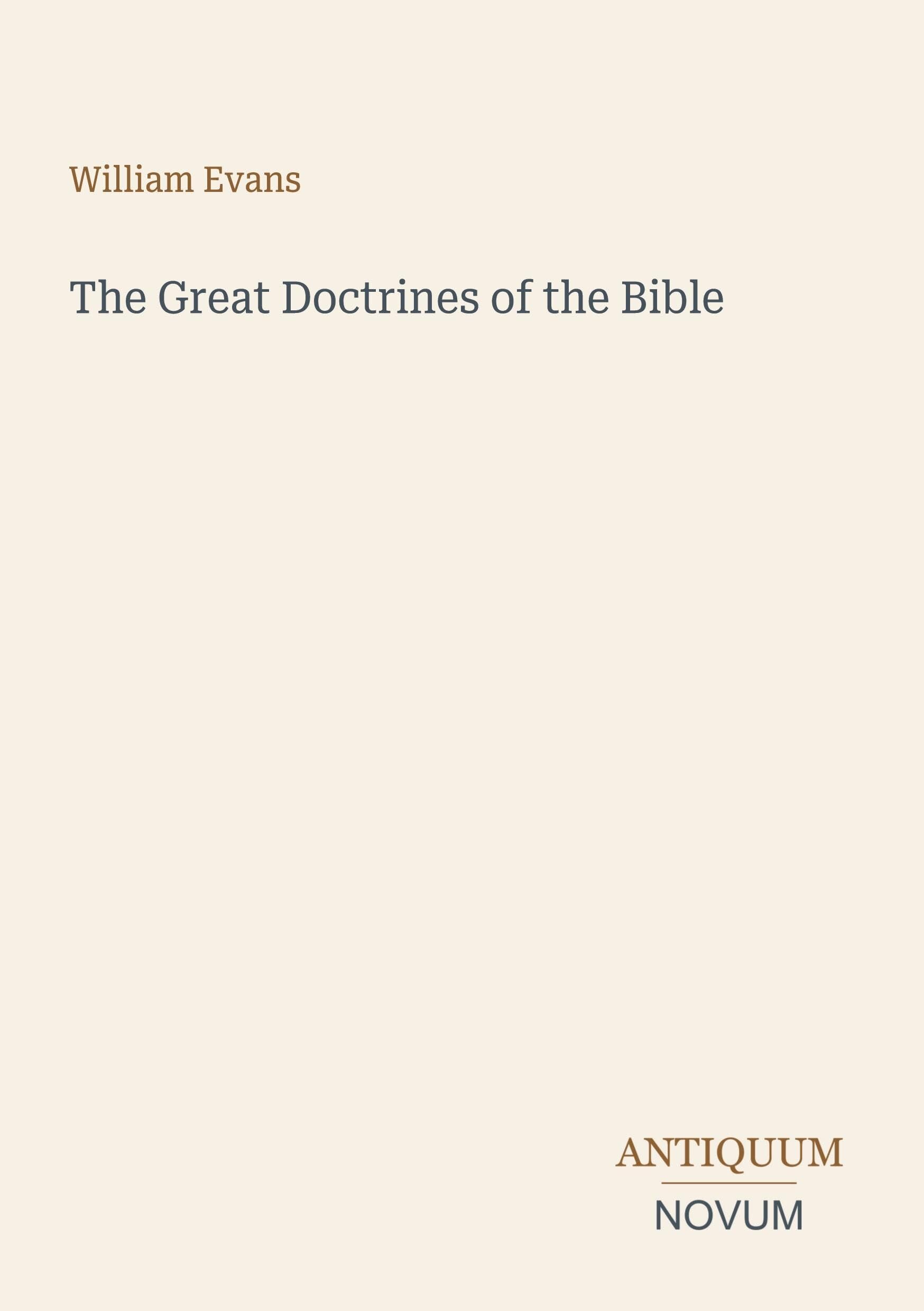 The Great Doctrines of the Bible