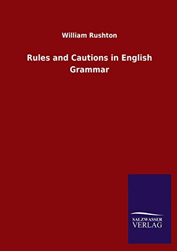 Rules and Cautions in English Grammar
