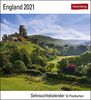 England Sehnsuchtskalender 2021 - Postkartenkalender mit Wochenkalendarium - 53 perforierte Postkarten zum Heraustrennen - zum Aufstellen oder Aufhängen - Format 16 x 17,5 cm