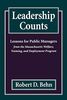 Leadership Counts: Lessons for Public Managers from the Massachusetts Welfare, Training, and Employment Program