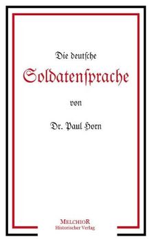 Die deutsche Soldatensprache