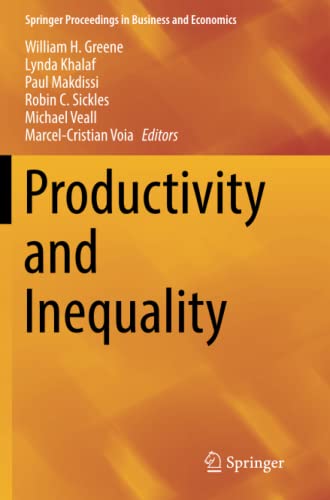 Productivity and Inequality (Springer Proceedings in Business and Economics)