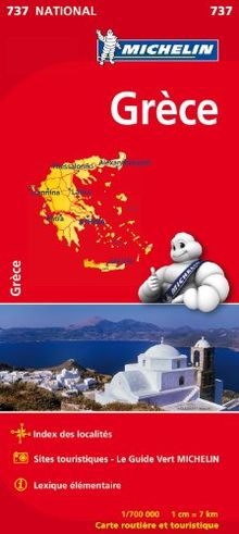 Carte Grèce Michelin