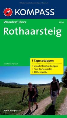 Rothaarsteig: Wanderführer mit Tourenkarten und Höhenprofilen