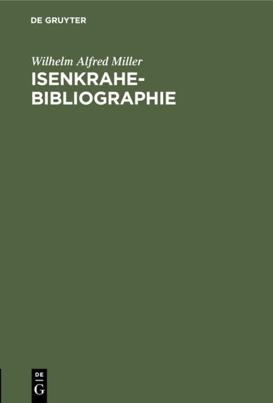 Isenkrahe-Bibliographie